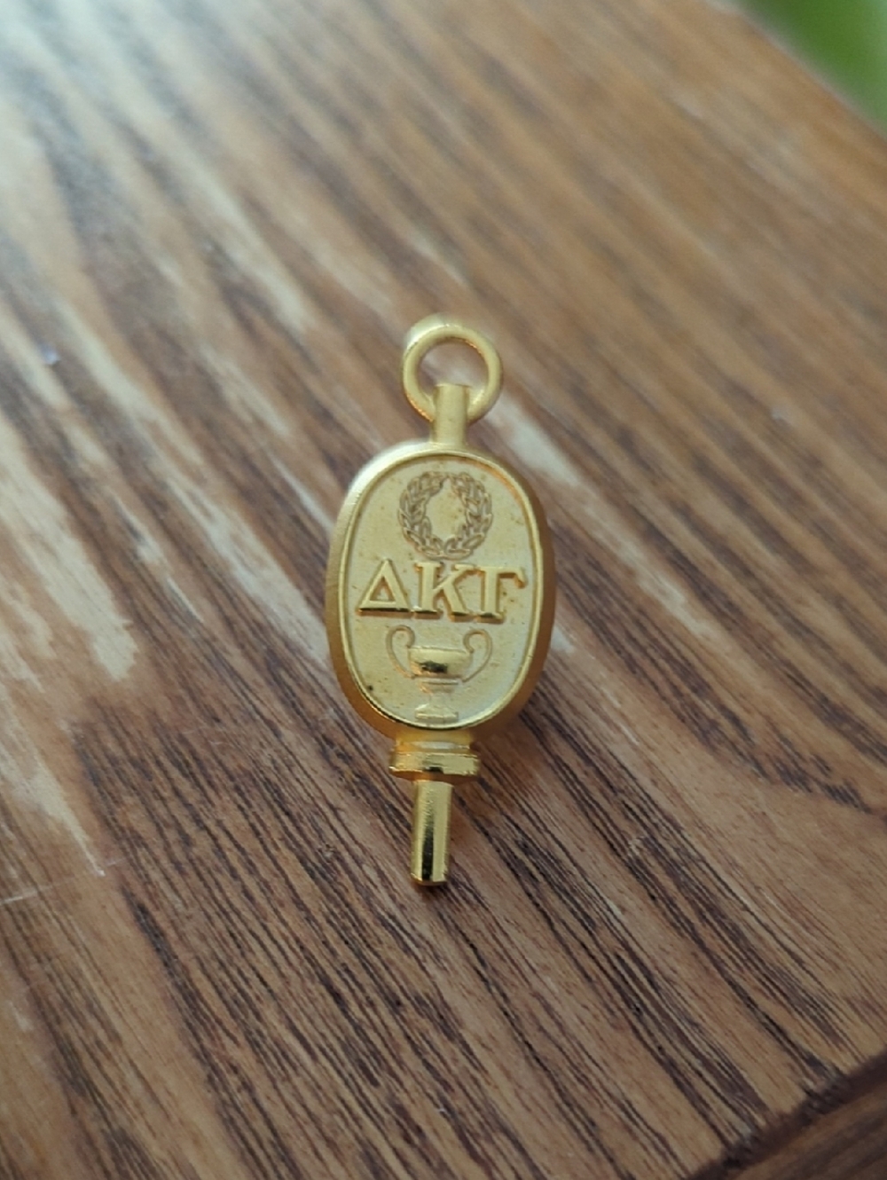 10k Gold Delta Kappa Gamma Sorority Key Pin Charm